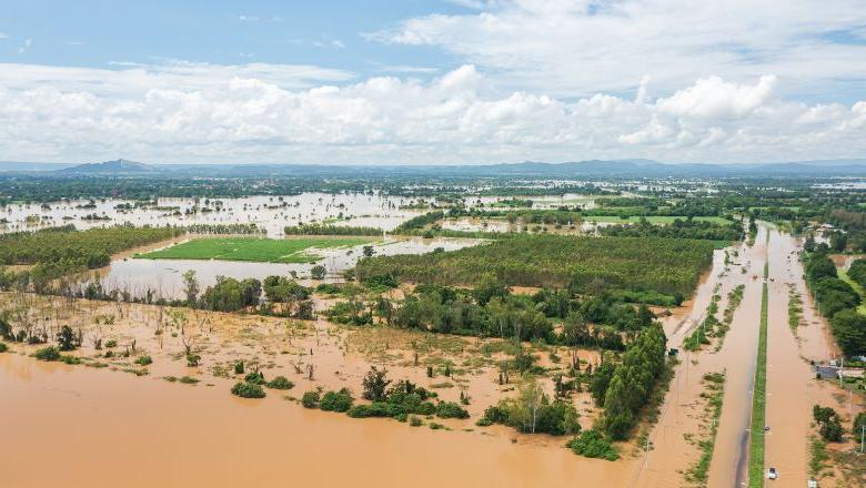 Areal image of flooding